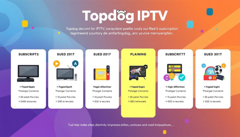 Topdog IPTV subscription plans