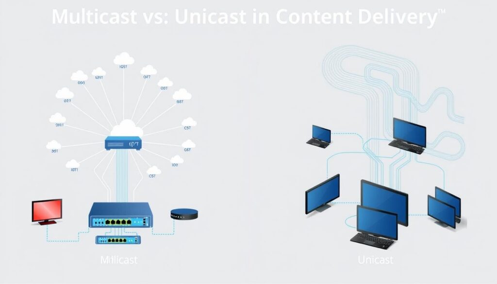 Multicast vs Unicast in Content Delivery