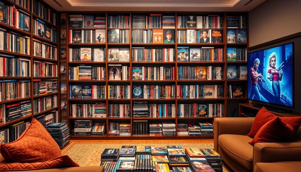 extensive movie library